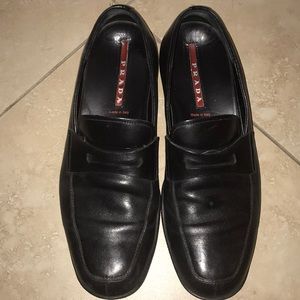 Men’s Prada leather loafers